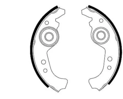 Колодки тормозные барабанные, комплект HELLA 8DB 355 000-091