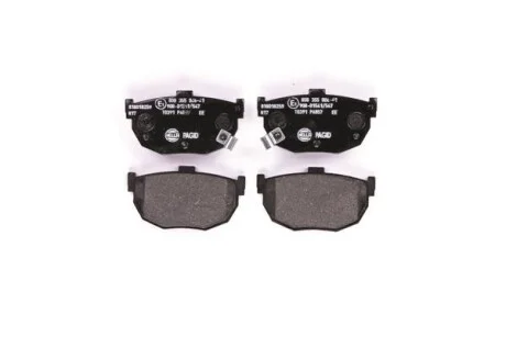 Тормозные колодки дисковые, комплект HELLA 8DB 355 006-411