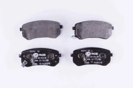Тормозные колодки дисковые, комплект HELLA 8DB 355 006-581