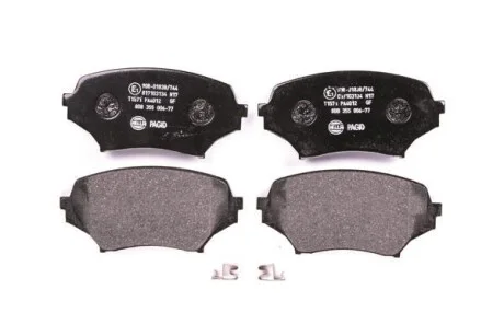 Тормозные колодки дисковые, комплект HELLA 8DB 355 006-771