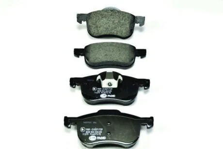 Тормозные колодки дисковые, комплект HELLA 8DB 355 006-851