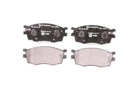 Тормозные колодки дисковые, комплект HELLA 8DB 355 006-951
