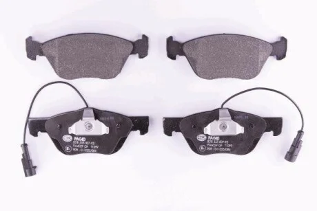Тормозные колодки дисковые, комплект HELLA 8DB 355 007-931