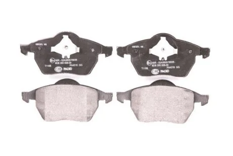 Тормозные колодки дисковые, комплект HELLA 8DB 355 008-001