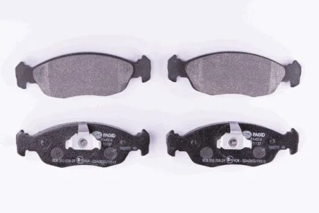 Тормозные колодки дисковые, комплект HELLA 8DB 355 008-291