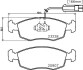 Тормозные колодки дисковые, комплект HELLA 8DB 355 008-521 (фото 2)