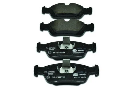 Тормозные колодки дисковые, комплект HELLA 8DB 355 008-741