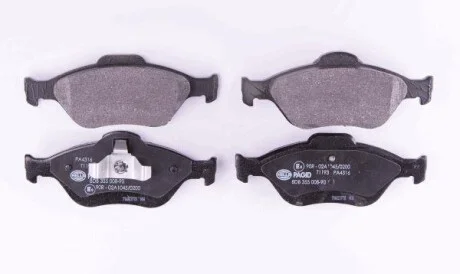 Тормозные колодки дисковые, комплект HELLA 8DB 355 008-901