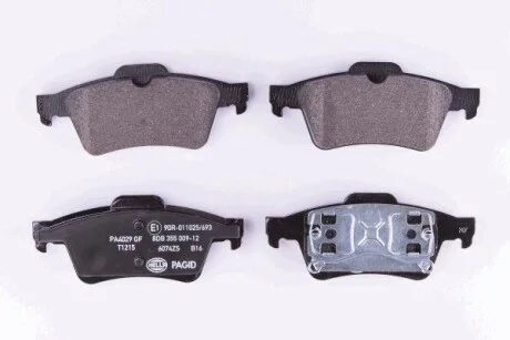 Тормозные колодки дисковые, комплект HELLA 8DB 355 009-121
