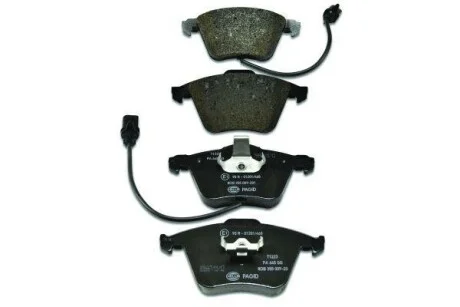 Тормозные колодки дисковые, комплект HELLA 8DB 355 009-201