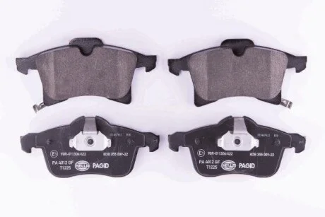 Тормозные колодки дисковые, комплект HELLA 8DB 355 009-221