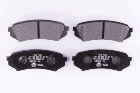Тормозные колодки дисковые, комплект HELLA 8DB 355 009-391