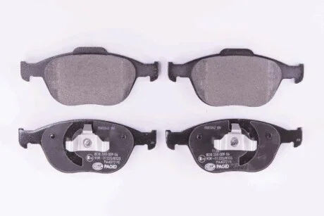 Тормозные колодки дисковые, комплект HELLA 8DB 355 009-561