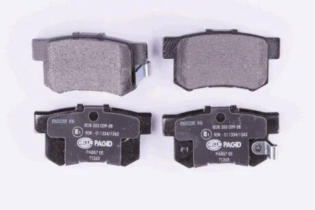 Тормозные колодки дисковые, комплект HELLA 8DB 355 009-581