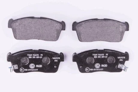 Тормозные колодки дисковые, комплект HELLA 8DB 355 009-631