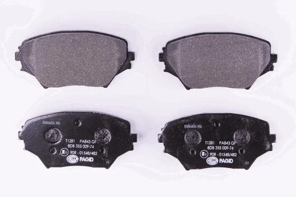 Тормозные колодки дисковые, комплект HELLA 8DB 355 009-741 (фото 1)