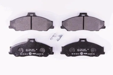 Тормозные колодки дисковые, комплект HELLA 8DB 355 009-751