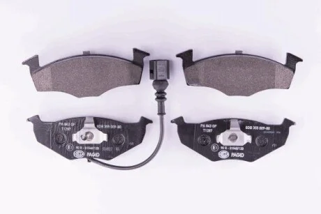 Тормозные колодки дисковые, комплект HELLA 8DB 355 009-801