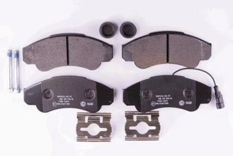 Тормозные колодки дисковые, комплект HELLA 8DB 355 010-401