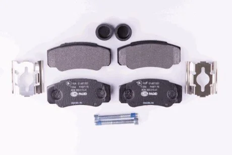 Тормозные колодки дисковые, комплект HELLA 8DB 355 010-411