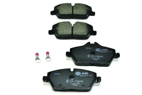 Тормозные колодки дисковые, комплект HELLA 8DB 355 011-261