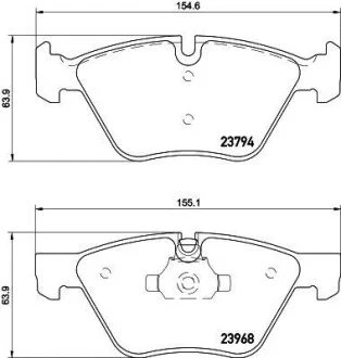 Тормозные колодки дисковые, комплект HELLA 8DB 355 011-321