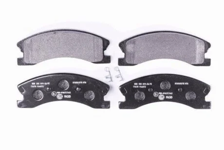 Тормозные колодки дисковые, комплект HELLA 8DB 355 011-541