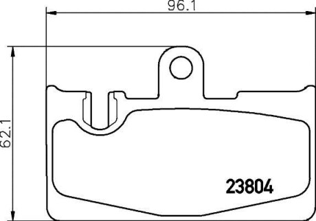 Тормозные колодки дисковые, комплект HELLA 8DB 355 011-661