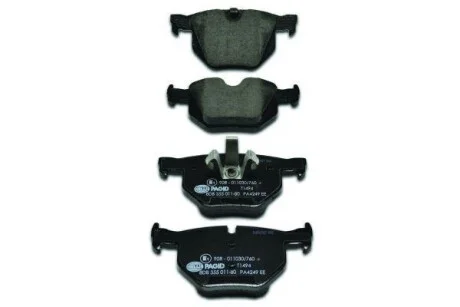 Тормозные колодки дисковые, комплект HELLA 8DB 355 011-801