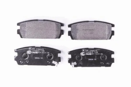 Тормозные колодки дисковые, комплект HELLA 8DB 355 011-841