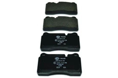Тормозные колодки дисковые, комплект HELLA 8DB 355 011-851