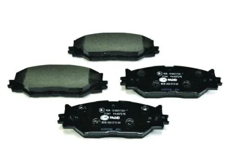 Тормозные колодки дисковые, комплект HELLA 8DB 355 012-241