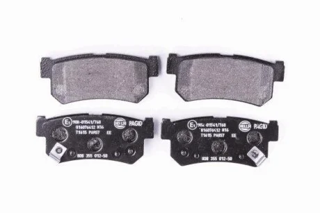 Тормозные колодки дисковые, комплект HELLA 8DB 355 012-501