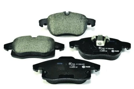 Тормозные колодки дисковые, комплект HELLA 8DB 355 012-681