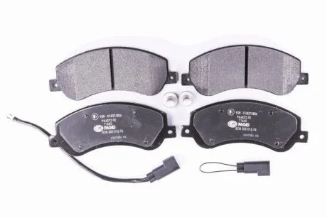 Тормозные колодки дисковые, комплект HELLA 8DB 355 012-761