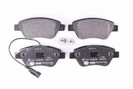 Тормозные колодки дисковые, комплект HELLA 8DB 355 012-841