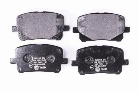 Тормозные колодки дисковые, комплект HELLA 8DB 355 013-161