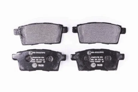 Тормозные колодки дисковые, комплект HELLA 8DB 355 013-261