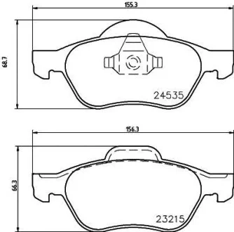 Тормозные колодки дисковые, комплект HELLA 8DB 355 013-271