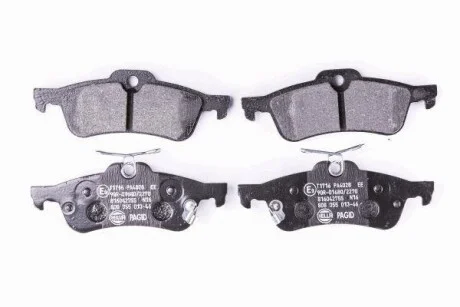 Тормозные колодки дисковые, комплект HELLA 8DB 355 013-461