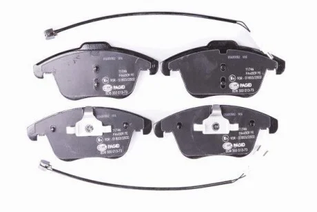 Тормозные колодки дисковые, комплект HELLA 8DB 355 013-731
