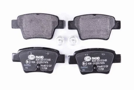 Тормозные колодки дисковые, комплект HELLA 8DB 355 013-851