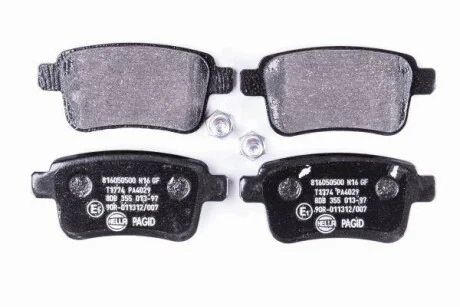 Тормозные колодки дисковые, комплект HELLA 8DB 355 013-971