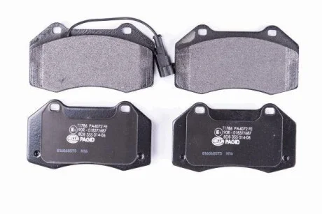 Тормозные колодки дисковые, комплект HELLA 8DB 355 014-061