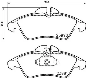 Тормозные колодки дисковые, комплект HELLA 8DB 355 014-481