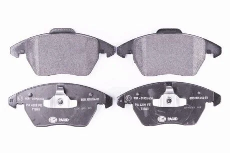 Тормозные колодки дисковые, комплект HELLA 8DB 355 014-511