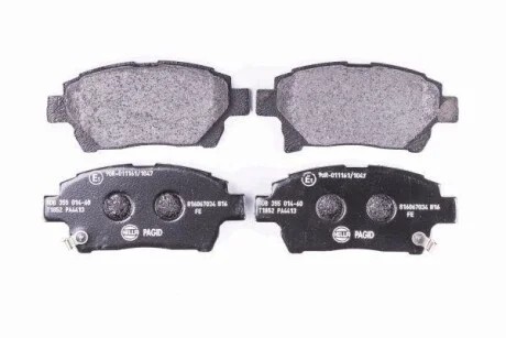 Тормозные колодки дисковые, комплект HELLA 8DB 355 014-601