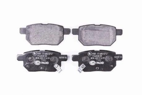 Тормозные колодки дисковые, комплект HELLA 8DB 355 014-991