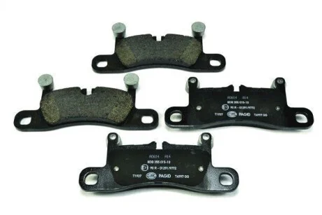 Тормозные колодки дисковые, комплект HELLA 8DB 355 015-101
