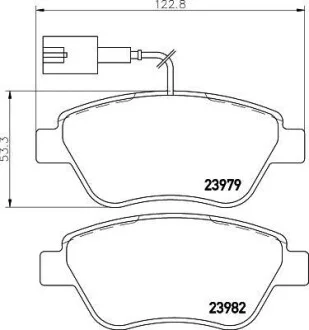 Тормозные колодки дисковые, комплект HELLA 8DB 355 015-491